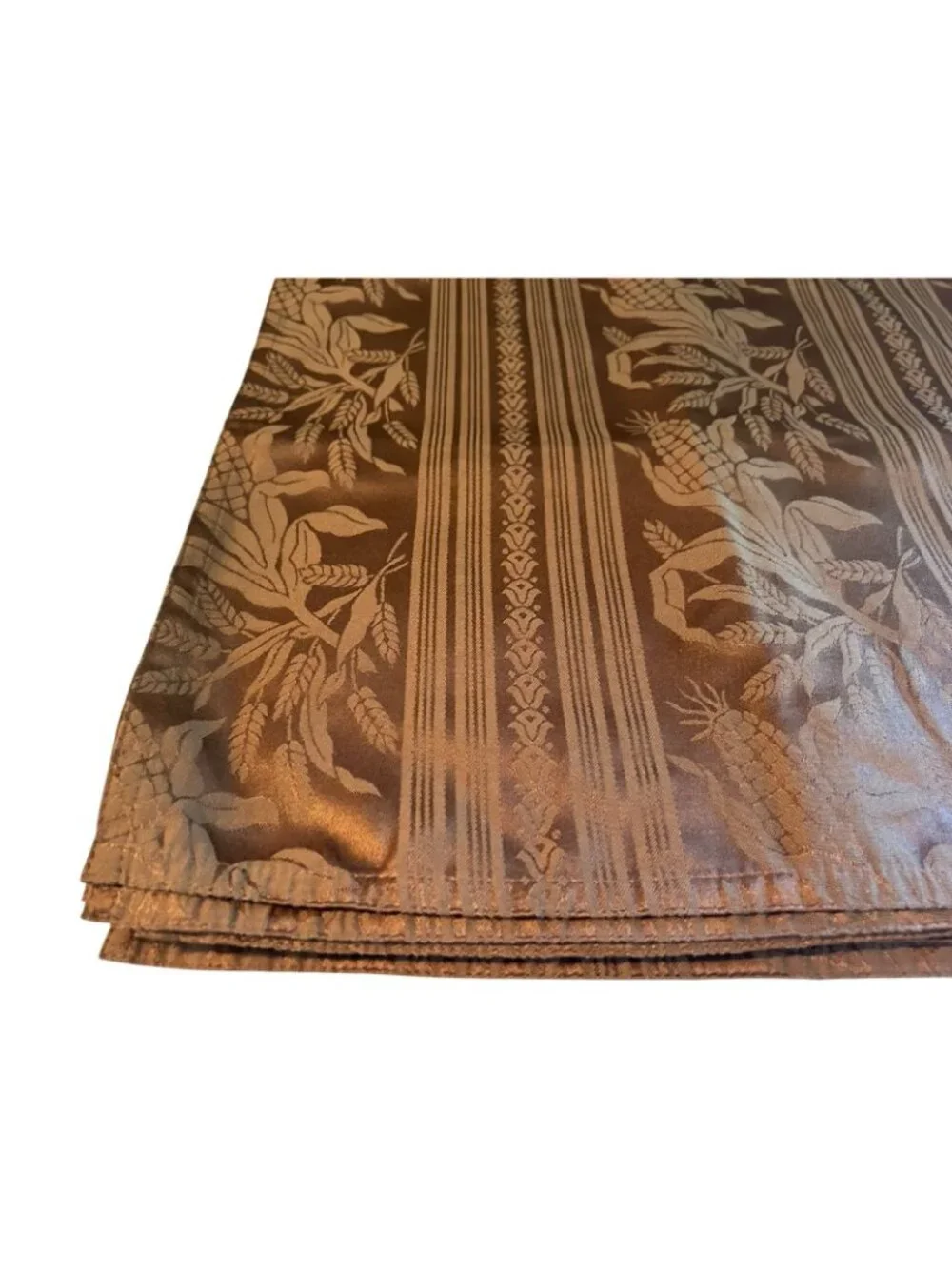 LAUREN RALPH LAUREN Damask Golden Brown Corn cob Napkins (Set of 8) 20